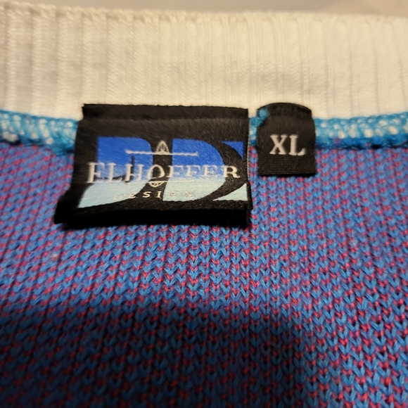 Elhoffer Design Make It Pink & Blue Cardigan ultra rare collab with Unique Vinta - Picture 4 of 4